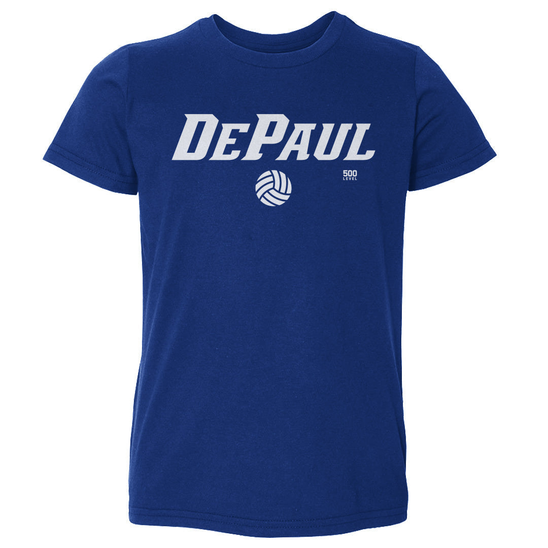 Toddler DePaul Blue Demons Volleyball Minimalist Tee