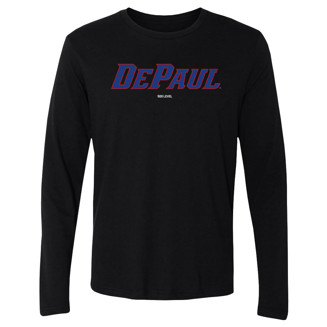 DePaul Blue Demons Wordmark Long Sleeve Tee