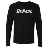 DePaul Blue Demons White Wordmark Long Sleeve Tee