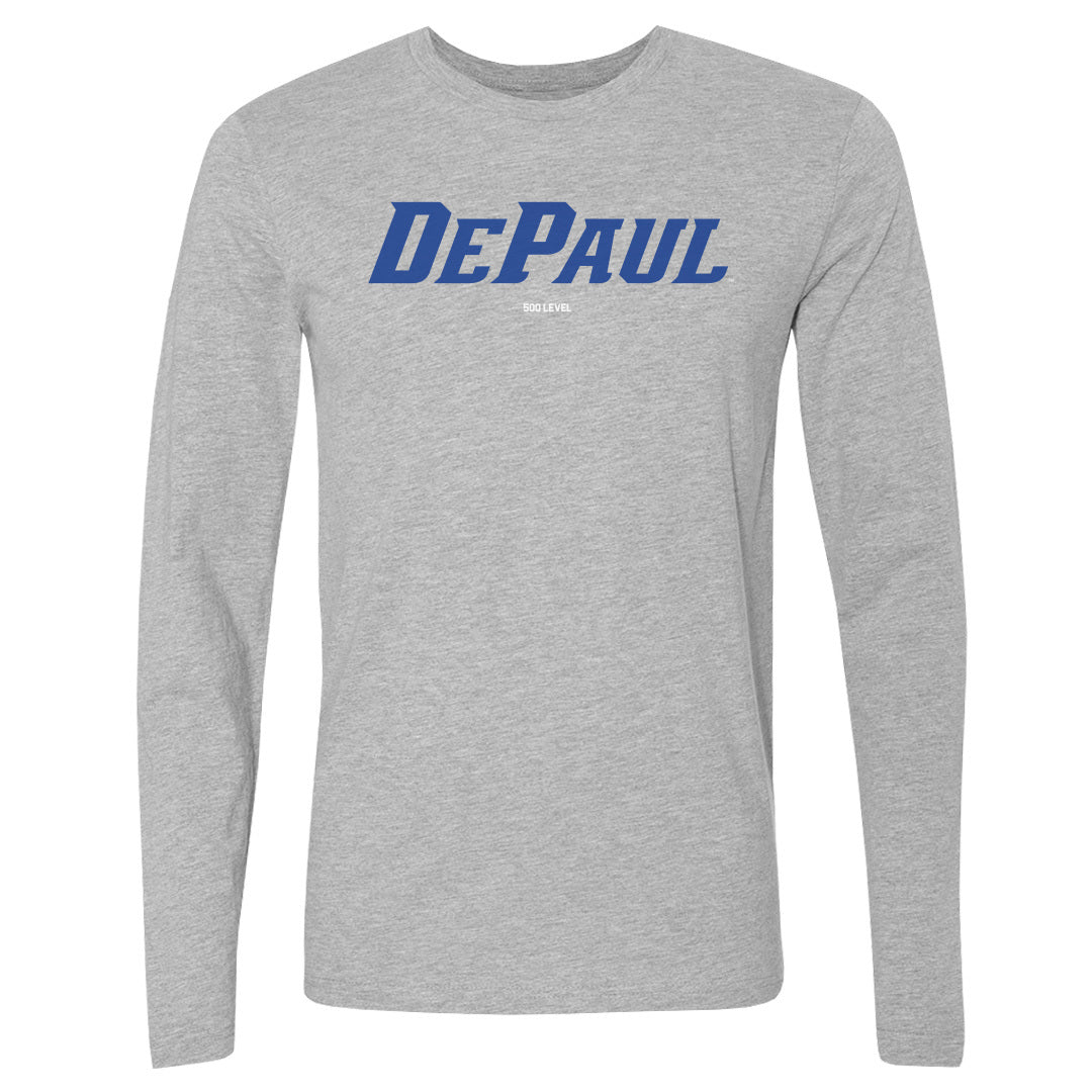 DePaul Blue Demons Wordmark Royal Long Sleeve Tee