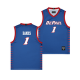 DePaul Men's Basketball Royal Kaleb Banks Jersey