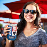DePaul Blue Demons Color Block Est. 1898 Koozie 12 oz