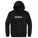 Youth DePaul Blue Demons Wordmark White Hoodie