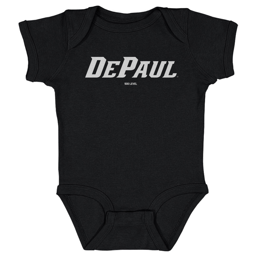 Infant DePaul Blue Demons White Wordmark Onesie