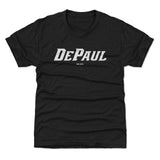 Youth DePaul Blue Demons White Wordmark Tee