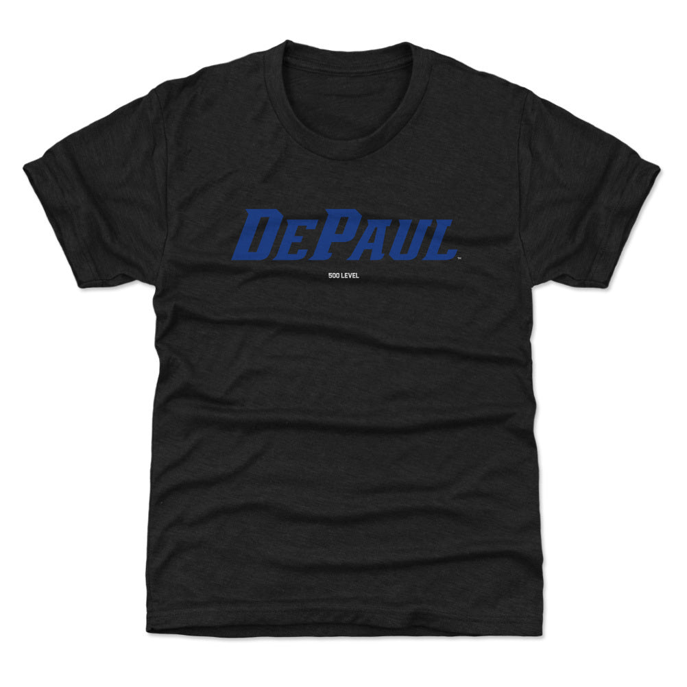 Youth DePaul Blue Demons Wordmark Royal Tee