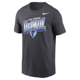 Unisex DePaul Dark Gray Nike Wordmark Tee