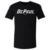 DePaul Blue Demons White Wordmark Cotton Tee
