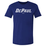 DePaul Blue Demons White Wordmark Cotton Tee