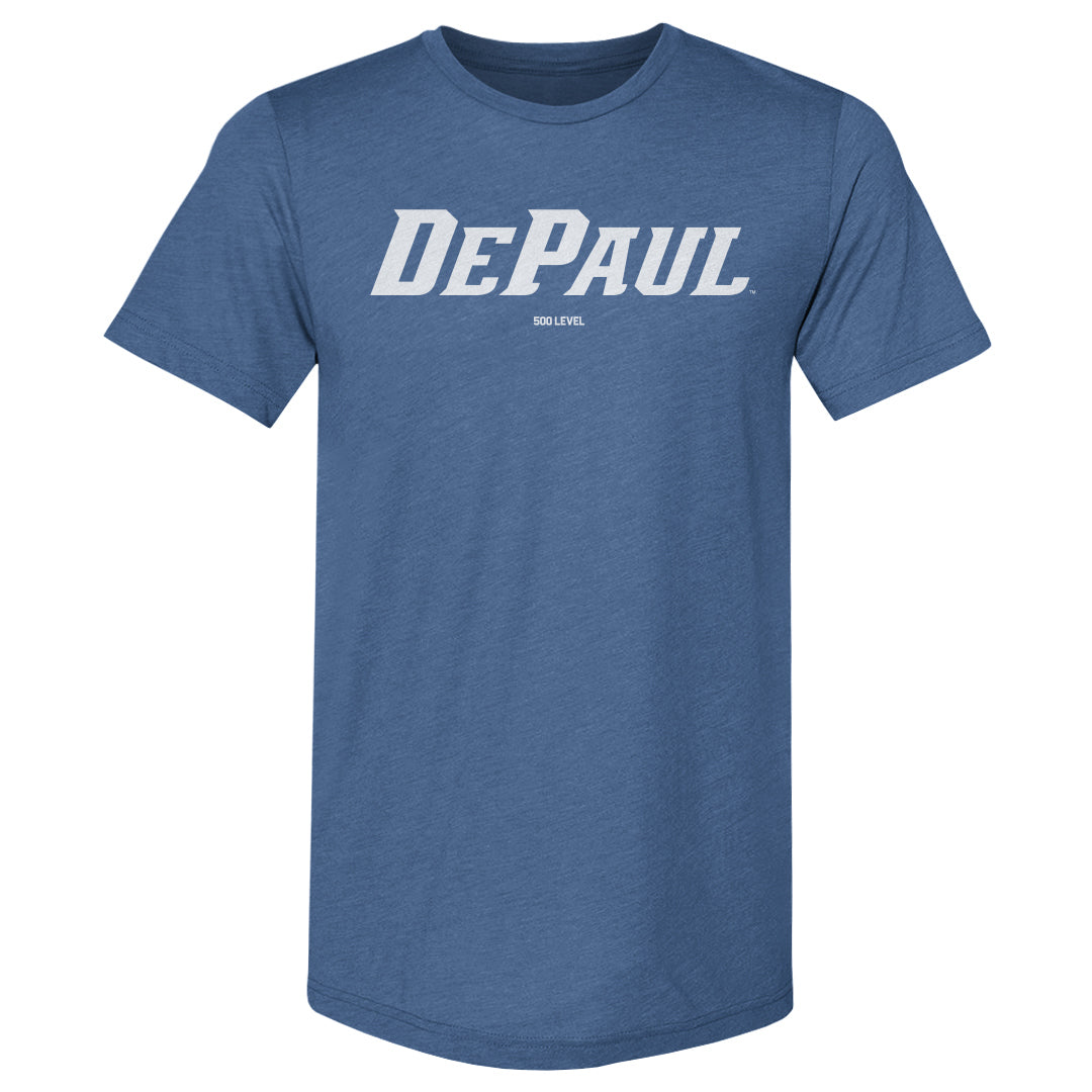 DePaul Blue Demons White Wordmark Premium Tee