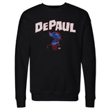 Unisex DePaul Blue Demons Billy Basketball Throwback Crewneck