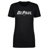 Women's DePaul Blue Demons White Wordmark Tee
