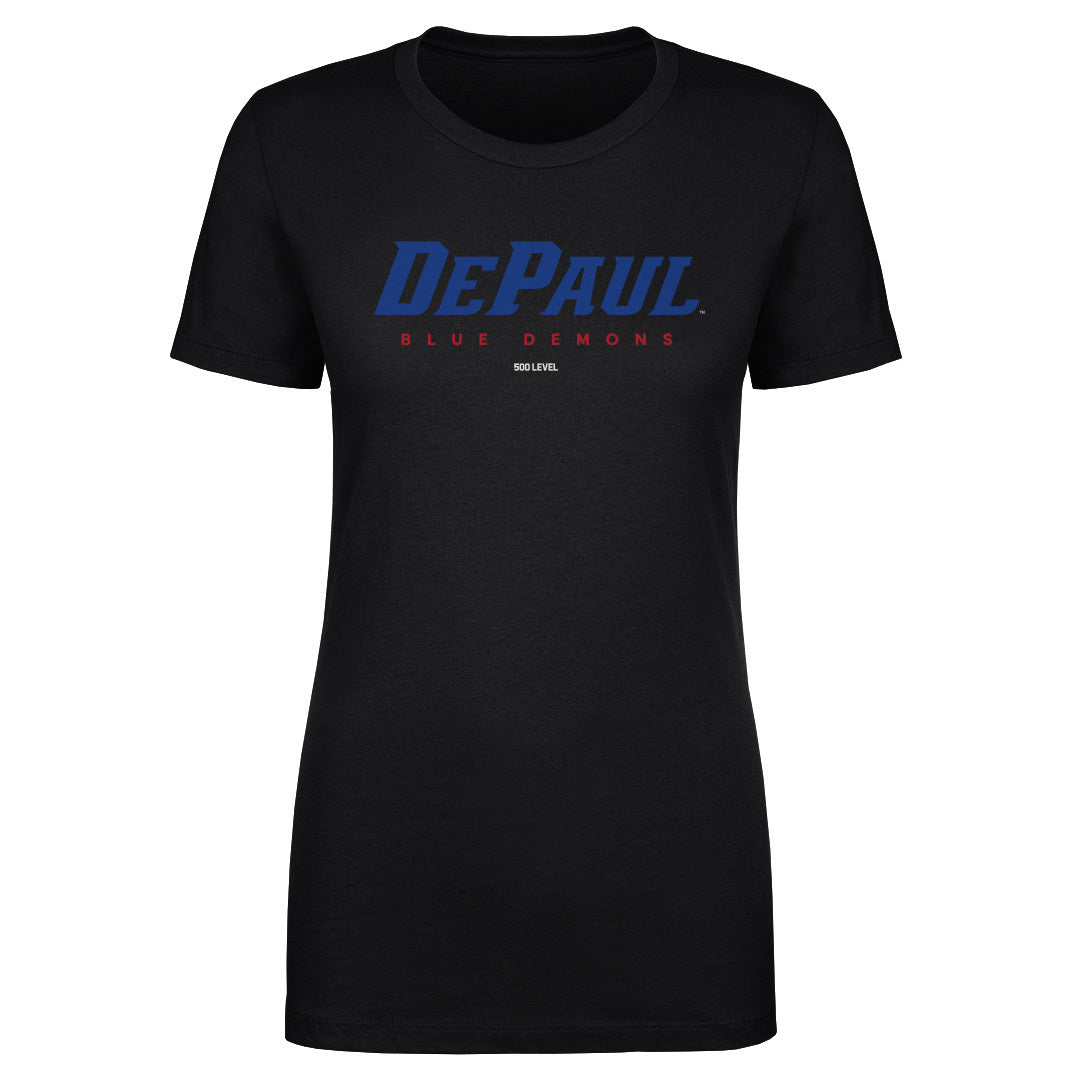Women's DePaul Blue Demons Wordmark Blue Demons Tee