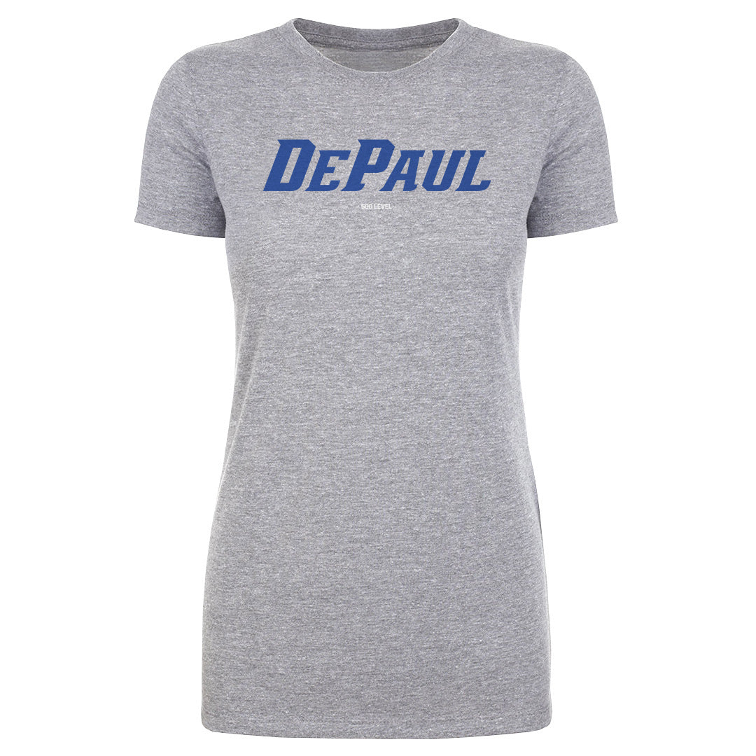 Women's DePaul Blue Demons Wordmark Royal Tee
