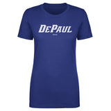 Women's DePaul Blue Demons Wordmark White Tee