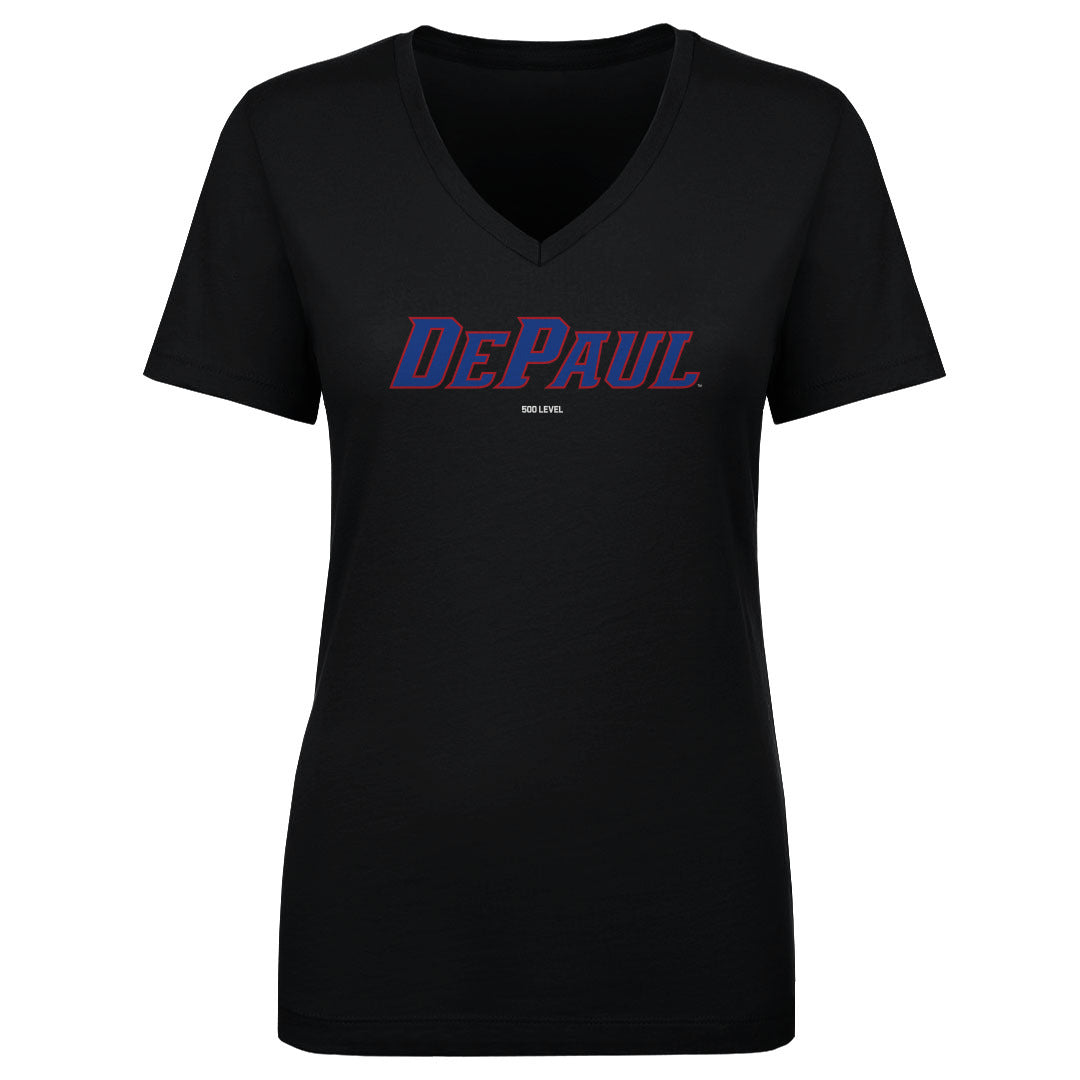 DePaul Blue Demons Wordmark V-Neck Tee