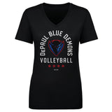 Women's DePaul Blue Demons Volleyball Arc V-Neck Tee