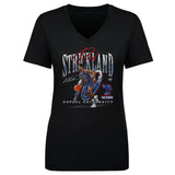 Women's Rod Strickland DePaul Blue Demons Throwback V-neck Tee
