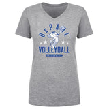 Women's DePaul Blue Demons Vintage Volleyball V-Neck Tee