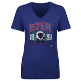 Women's DePaul Blue Demons University Soccer V-Neck Tee