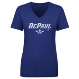 Women's DePaul Blue Demons Softball Minimalist V-Neck Tee