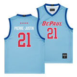 DePaul Men's Basketball Theo Pierre-Justin City Connect Jersey