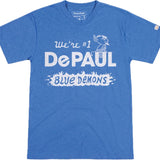 UNISEX DEPAUL BASKETBALL 1980 NO 1 TEE
