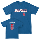 DePaul Men's Basketball Royal Sideline Tee - Jonas Johnson