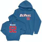 DePaul Men's Basketball Royal Sideline Hoodie - Amsal Delalic