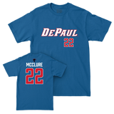 DePaul Men's Basketball Royal Sideline Tee - Kruz McClure